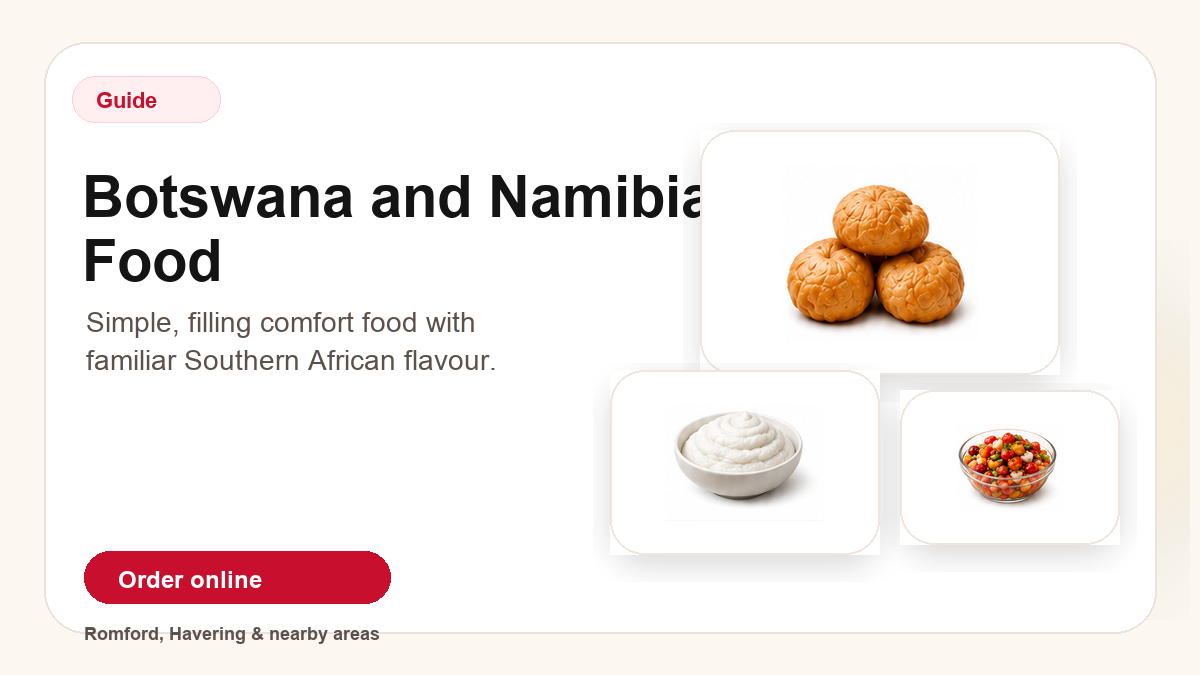 Illustrated Kino blog card for Botswana and Namibian food