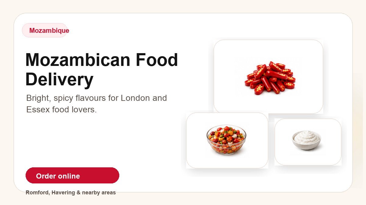 Illustrated Kino blog card for Mozambican food delivery